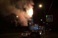 В центре Москвы горит Новодевичий монастырь 