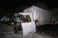 Под Киевом столкнулись два грузовика, есть погибший