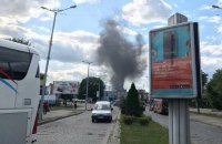 У Львові загорілося локомотивне депо біля вокзалу