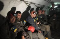 На КЖРК шахтеры завершили 43-дневную забастовку и вышли на поверхность