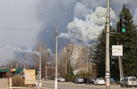 На складах в Балаклее продолжают взрываться снаряды