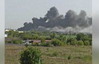 У Новій Каховці на Херсонщині влучили в склад боєприпасів росіян