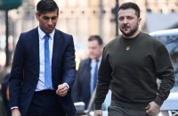Зеленський і британський прем'єр Сунак обговорили важливість "зернової ініціативи" та оборонну співпрацю