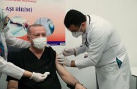 Эрдоган получил первую прививку от ковида