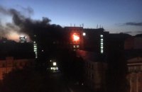 Пожар вспыхнул в Киевском институте пищевых технологий (обновлено)