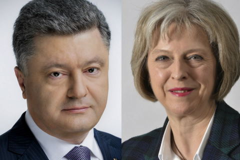 Порошенко обсудил с премьером Великобритании усиление санкций против России