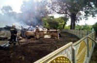В Житомирской области сгорела деревянная церковь XIX века