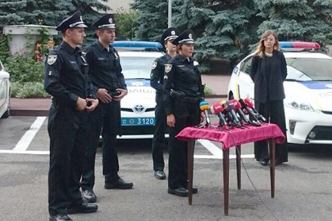 В Киеве состоялся первый выпуск патрульных полицейских