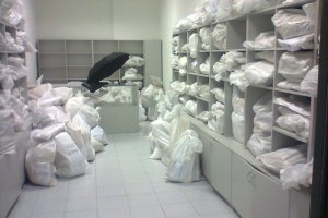 В округе Губского разгромили архив с избирательными бюллетенями