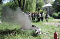 Спасатели потушили пожар возле киевской телевышки (добавлен фоторепортаж)