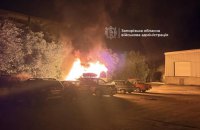 У Запоріжжі внаслідок удару FPV-дрона сталася пожежа