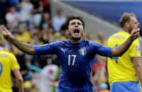 Сборная Италии выиграла у шведов и вышла в плей-офф Евро-2016