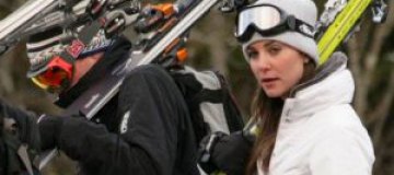 Кейт Миддлтон и принц Уильям покатались на лыжах