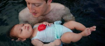 Цукерберг вышел из декретного отпуска и показал, как его дочка плавает
