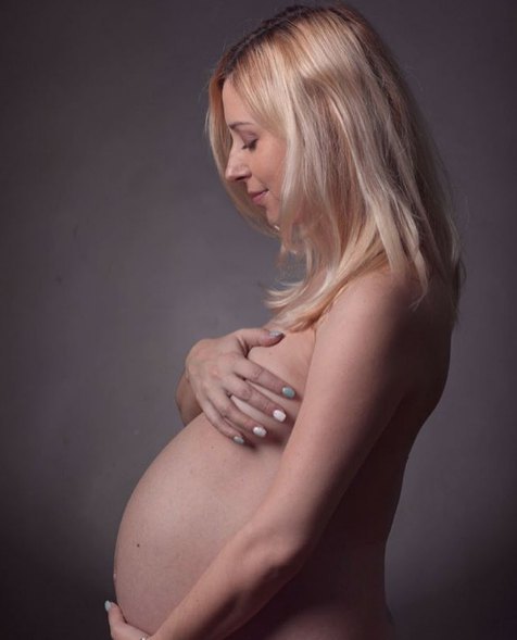 Тоня Матвієнко під час другої вагітності