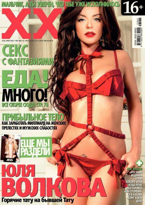 Юля Волкова появилась на обложке майского номера журнала XXL
