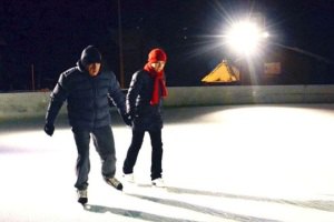 Литвин устроил ночные катания на коньках
