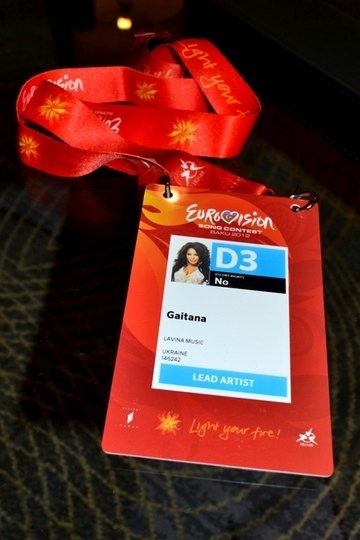 Бейдж Гайтаны на конкурсе &quot;Евровидение-2012&quot;