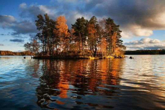 Дмитрий Мотти, «Озеро Вуокса на границе России и Финляндии»