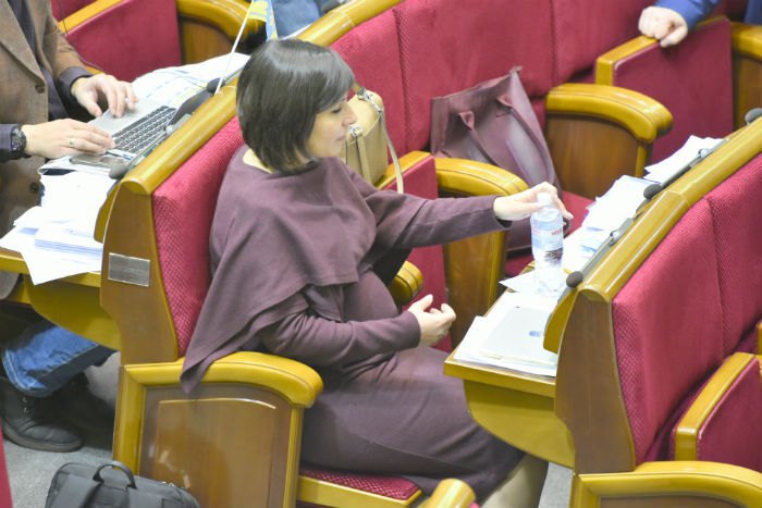 Народный депутат Виктория Пташник в положении