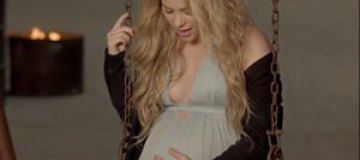 Шакира презентовала клип, где снялась перед самими родами