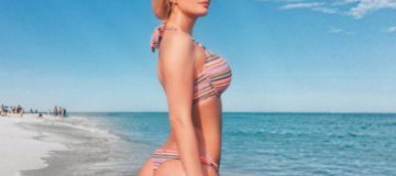Экс-виагра Татьяна Котова нежится на пляжах Майами