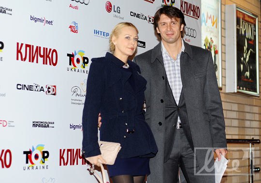 Футболист Александр Шовковский с супругой Ольгой Аленовой