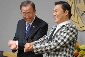 Генсек ООН и рэпер PSY станцевали в "Gangnam style"