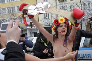 FEMEN провели акцию в Болгарии
