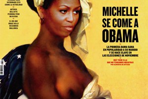 Испанский журнал "раздел" Мишель Обаму