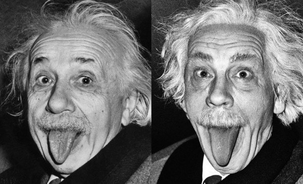 Джон Малкович в образе Альберта Эйнштейна