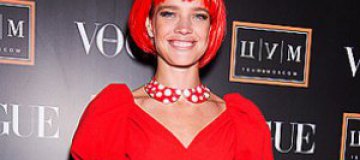 Водянова появилась на публике с красными волосами 