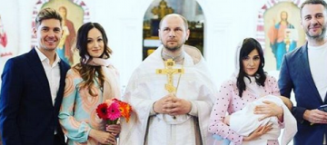 Владимир Остапчук окрестил двухмесячного сына