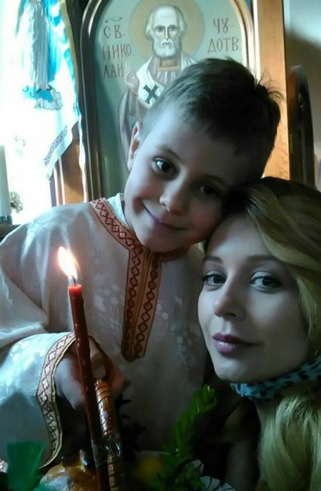 Тина Кароль с сыном Вениамином